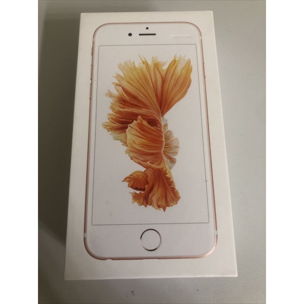 EMPTY BOX - APPLE IPHONE 6S ROSE GOLD 64GB BOX WITH MANUAL
